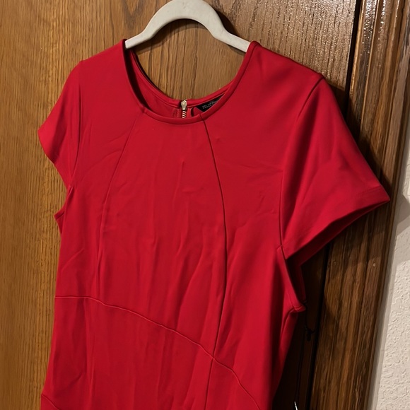 Felicity & Coco by Nordstrom red fitted back zipper dress size extra large - Picture 8 of 14